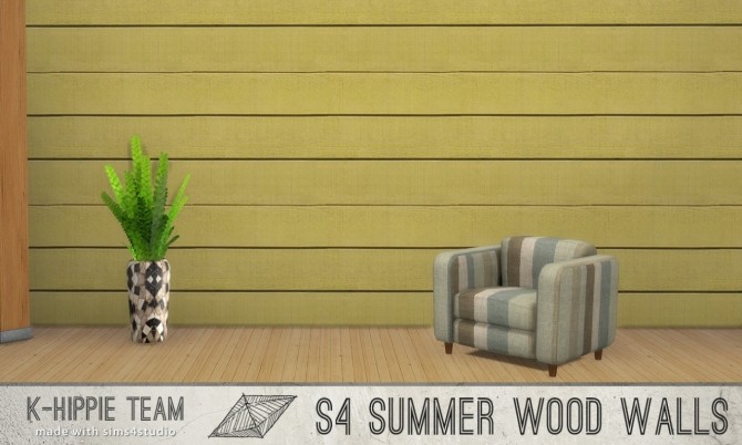 Sims 4 7 Walls Summer Wood horizontal volume 2 at K hippie