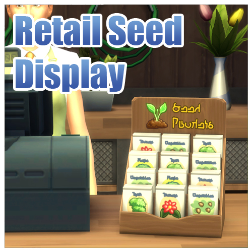 Sims 4 Functional Retail Little Sprout Seed Display by Menaceman44 at Mod The Sims