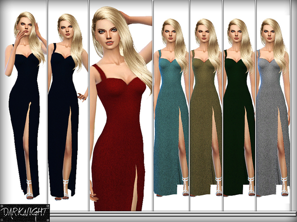 Sims 4 Midnight dress by DarkNighTt at TSR
