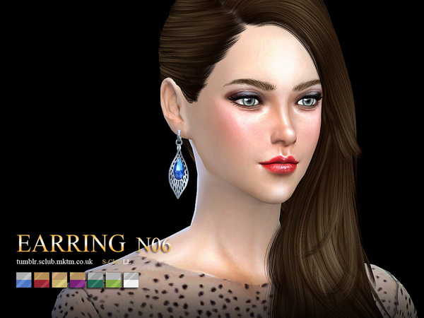 Sims 4 Earring 06(f) by S Club LL at TSR