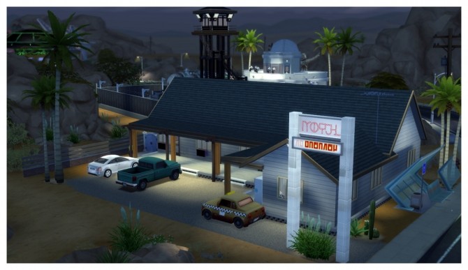 Sims 4 Oasis Springs Motel at SimDoughnut