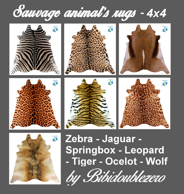 Sims 4 Animals rug by bibidoublezero at Mod The Sims