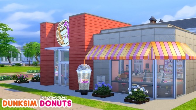 Sims 4 Simskin Robbins & Dunksim Donuts at Oh My Sims 4