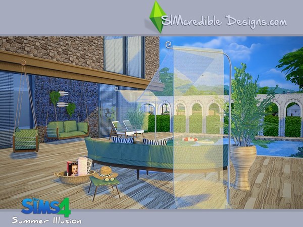 Sims 4 Summer Illusion set by SIMcredible! at TSR