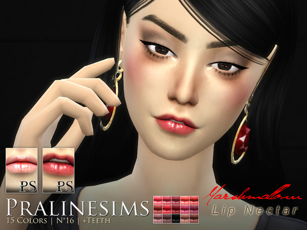 Sims 4 Marshmallow Lip Nectar Duo by Pralinesims at TSR