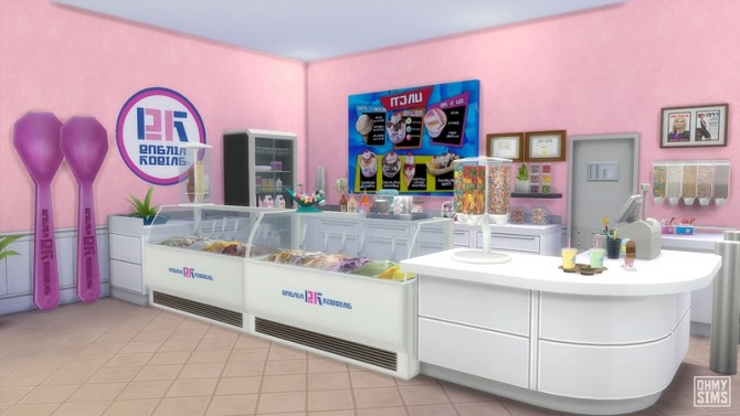 Sims 4 Simskin Robbins & Dunksim Donuts at Oh My Sims 4