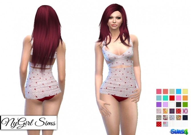 Sims 4 Vintage Wrap Swimsuit at NyGirl Sims