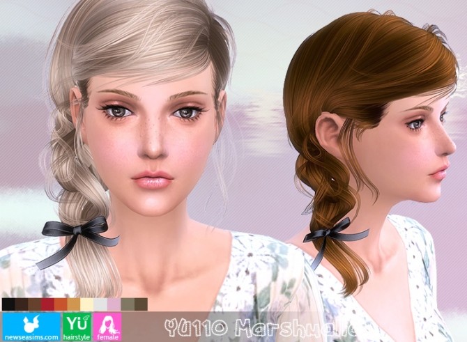 Sims 4 YU110 Marshmallow hair (Pay) at Newsea Sims 4