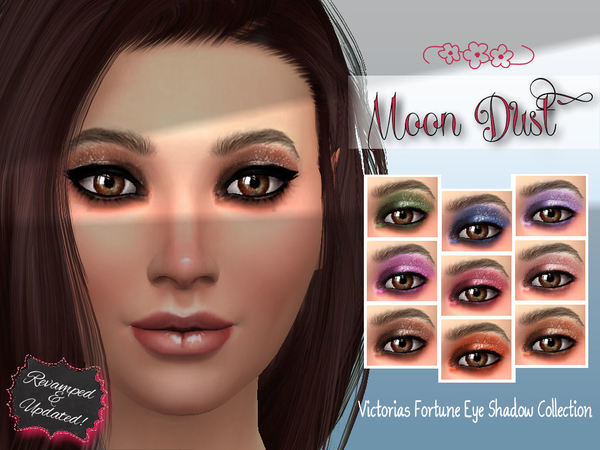 Sims 4 Moon Dust Eye Shadow Collection by fortunecookie1 at TSR