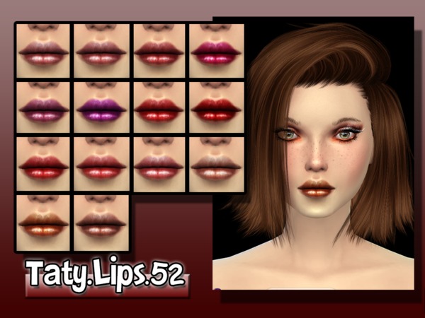Sims 4 Lips 52 by Taty at TSR