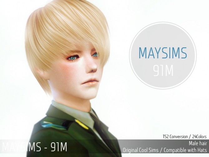 Sims 4 Hair 91M (CoolSims) at May Sims