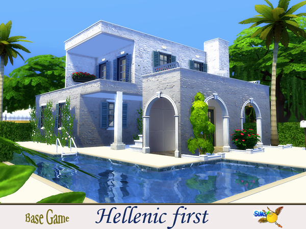 Sims 4 Hellenic first house by evi at TSR