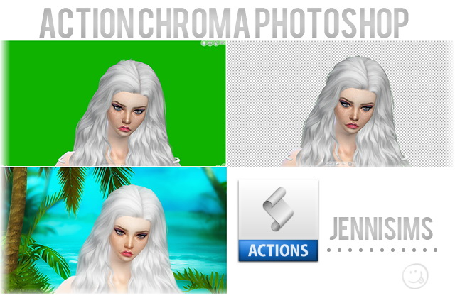 Sims 4 Action Chroma Photoshop + CAS Screens at Jenni Sims