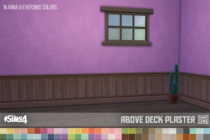 Sims 4 Dark Brown Paneling Above Deck Wallpapers at Oh My Sims 4