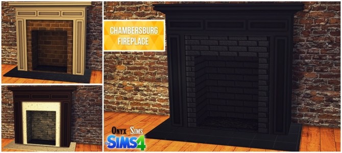 Sims 4 Chambersburg Fireplace at Onyx Sims