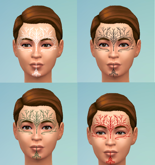 Sims 4 Dalish Tattoos by mademoisellemaple at Mod The Sims