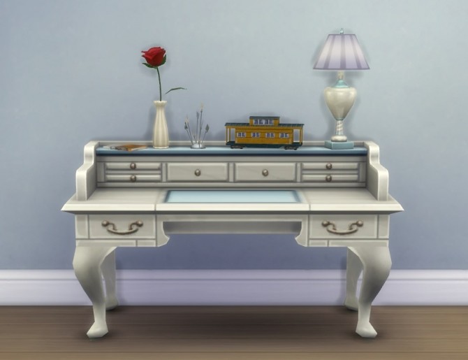 Sims 4 Fixed: More Slots for All Purpose Desk by plasticbox at Mod The Sims