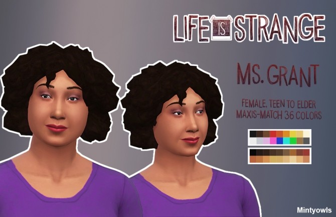 Sims 4 Life is Strange Hair conversion at MintyOwls