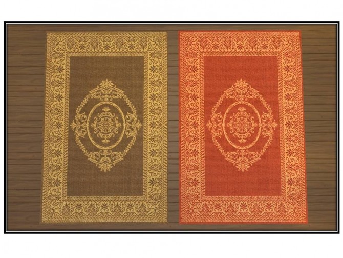 Sims 4 More Classic Medallion Rugs by Christina51 at Mod The Sims