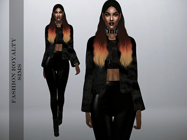 Sims 4 Leather Skinny Pants by FashionRoyaltySims at TSR