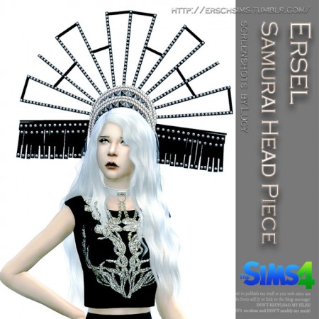 Samurai Head Piece by Ersel at ErSch Sims