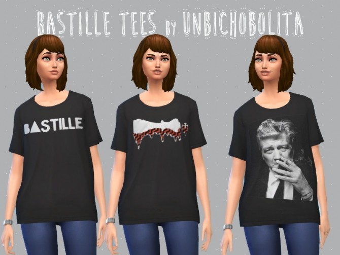Sims 4 Bastille tees at Un bichobolita