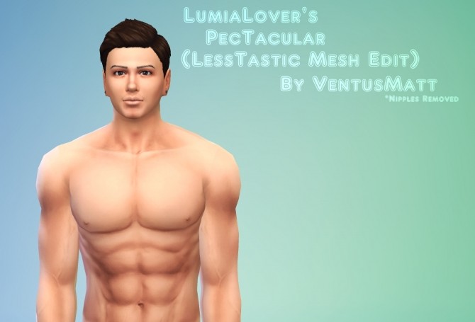 Sims 4 LumiaLovers PecTacular (LessTastic Mesh Edit) by VentusMatt at Mod The Sims