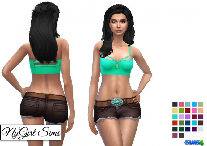 Sims 4 Strappy Bralette Top at NyGirl Sims