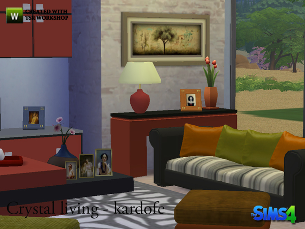 Sims 4 Crystal living by kardofe at TSR