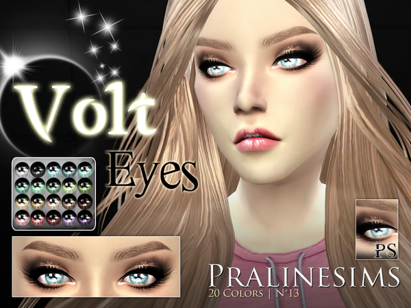 Sims 4 Volt Eyes by Pralinesims at TSR