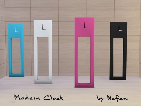 Modern Clock by Neferu at TSR