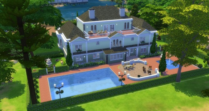 Sims 4 2 Mansion Castle Lane Mansion by jamie10 at Mod The Sims