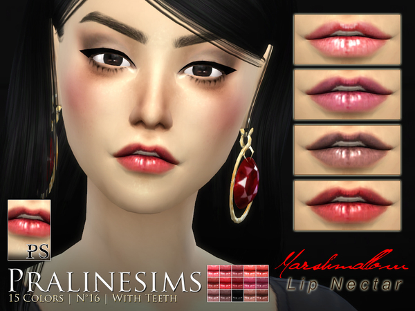 Sims 4 Marshmallow Lip Nectar Duo by Pralinesims at TSR