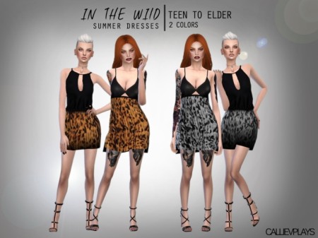 In the wild summer dresses at CallieV Plays