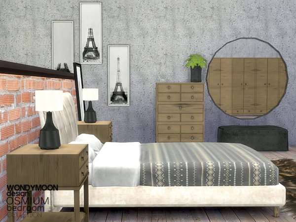 Sims 4 Osmium Bedroom by wondymoon at TSR