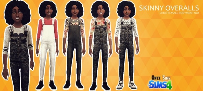 Sims 4 CF Skinny Overalls at Onyx Sims