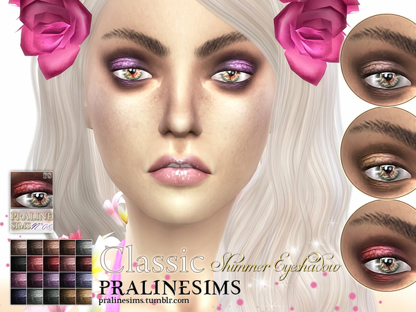 Sims 4 Classic Shimmer Eyeshadow by Pralinesims at TSR