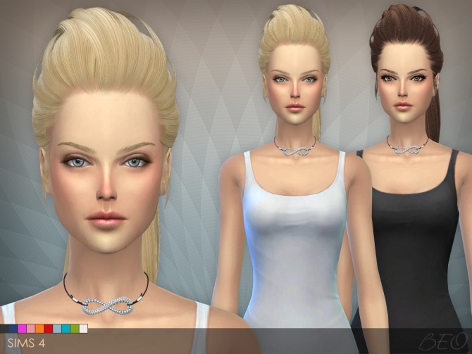 Sims 4 INFINITY CORD NECKLACE at BEO Creations
