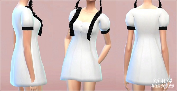 Sims 4 Frill baby doll dress at Marigold