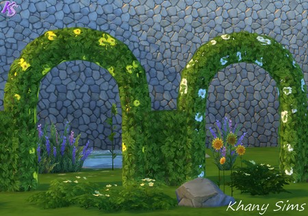 Sims 4 Flowered arch at Khany Sims