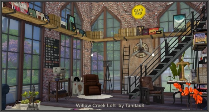 Sims 4 Willow Creek Loft at Tanitas8 Sims