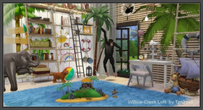 Sims 4 Willow Creek Loft at Tanitas8 Sims