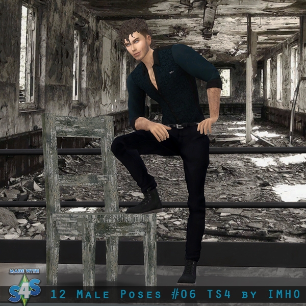 Sims 4 12 Male Poses #06 at IMHO Sims 4