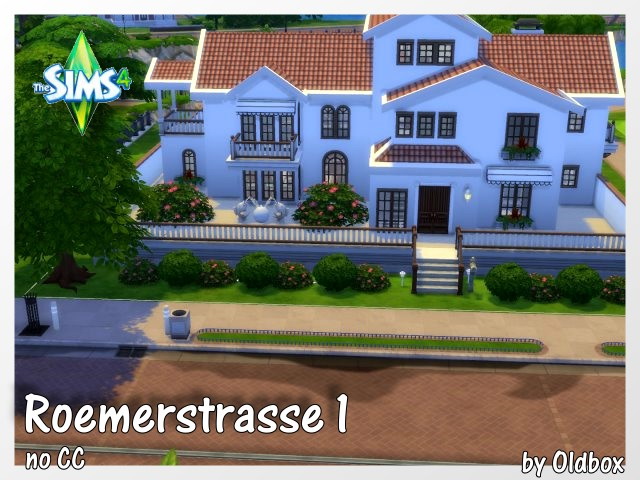 Sims 4 Römerstrasse 1 house by Oldbox at All 4 Sims