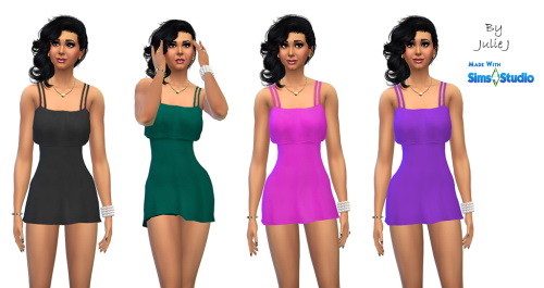 Sims 4 Shorter Flutter Dress and New Colours at Julietoon – Julie J