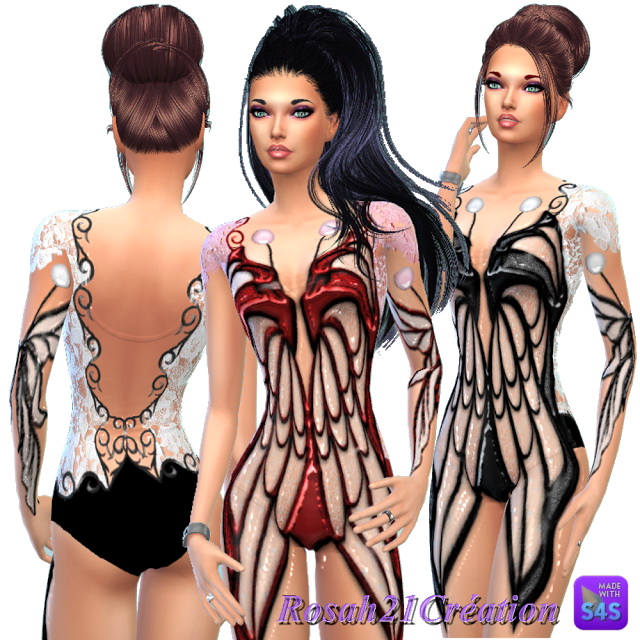 Sims 4 Wings of the butterfly outfit at Sims Dentelle