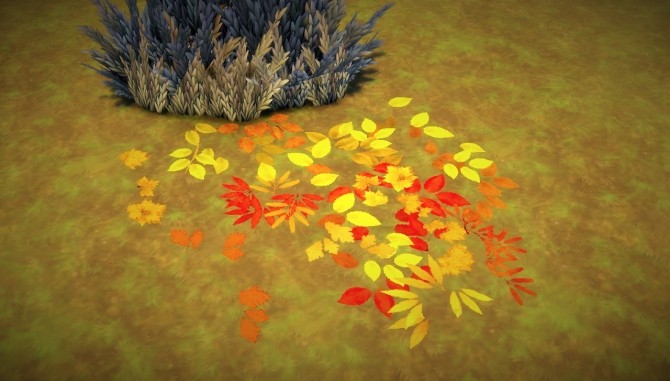 Sims 4 Leaf rugs autumn style at Budgie2budgie