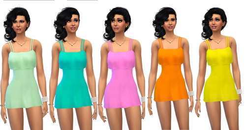 Sims 4 Shorter Flutter Dress and New Colours at Julietoon – Julie J