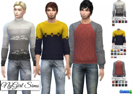 Fall Fashion Sweaters at NyGirl Sims » Sims 4 Updates