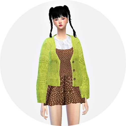 Lovely knit cardigan ACC. at Marigold » Sims 4 Updates